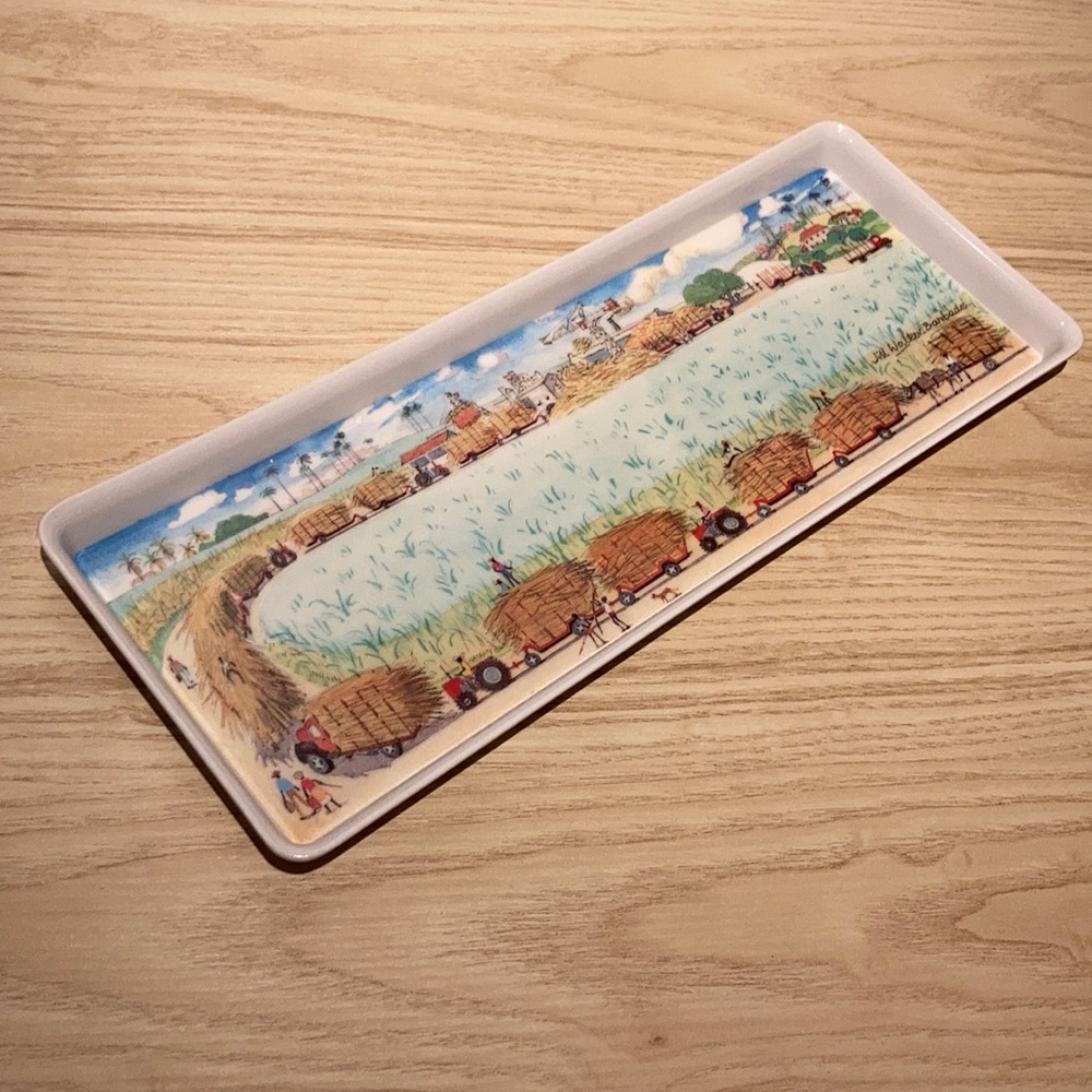 Melamine tray signed Jill Walker Barbados - Picture 1 of 11